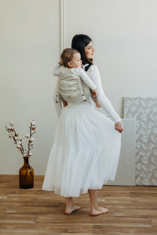 Onbuhimo PRO SAD LennyLamb, talla standard, sarga cruzada (50% algodón, 25% cáñamo, 25% lyocell) - AIRY  #babywearing