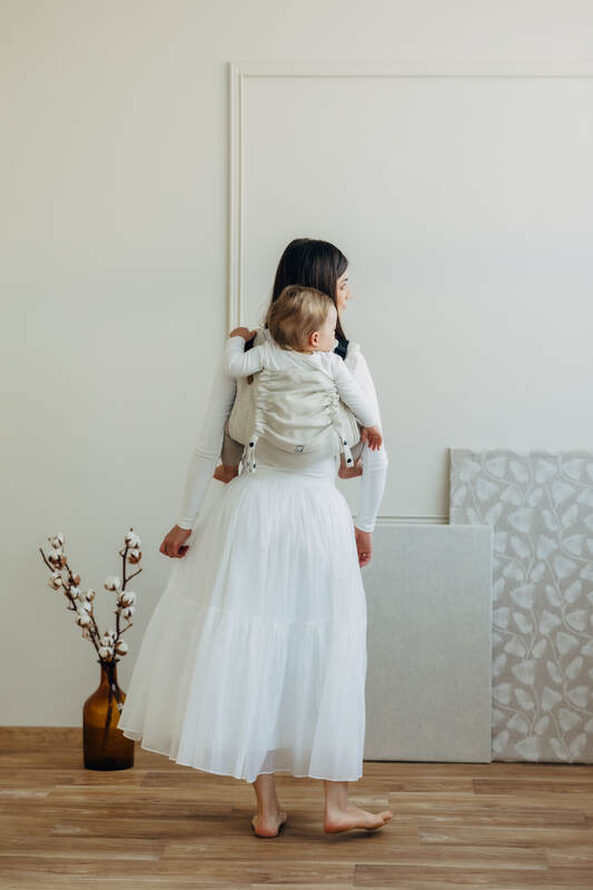 Onbuhimo PRO SAD LennyLamb, talla standard, sarga cruzada (50% algodón, 25% cáñamo, 25% lyocell) - AIRY  #babywearing