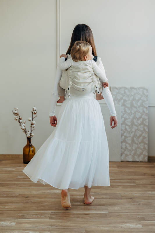 Onbuhimo PRO SAD LennyLamb, talla standard, sarga cruzada (50% algodón, 25% cáñamo, 25% lyocell) - AIRY  #babywearing