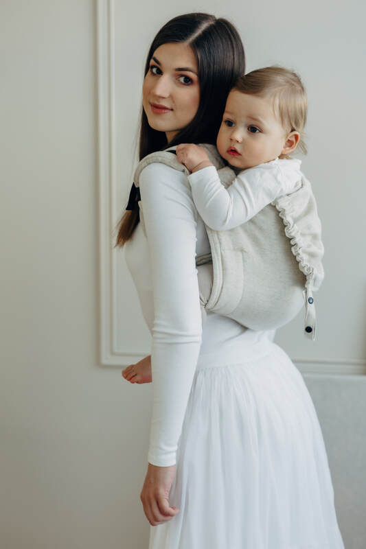 Onbuhimo PRO SAD LennyLamb, talla standard, sarga cruzada (50% algodón, 25% cáñamo, 25% lyocell) - AIRY  #babywearing