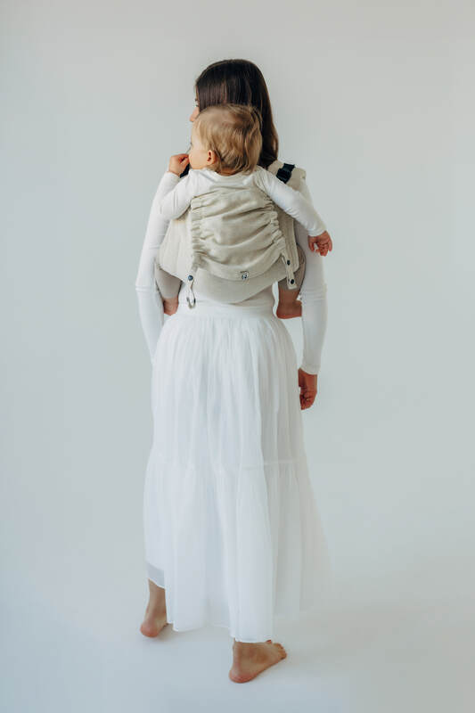 Onbuhimo PRO SAD LennyLamb, talla standard, sarga cruzada (50% algodón, 25% cáñamo, 25% lyocell) - AIRY  #babywearing