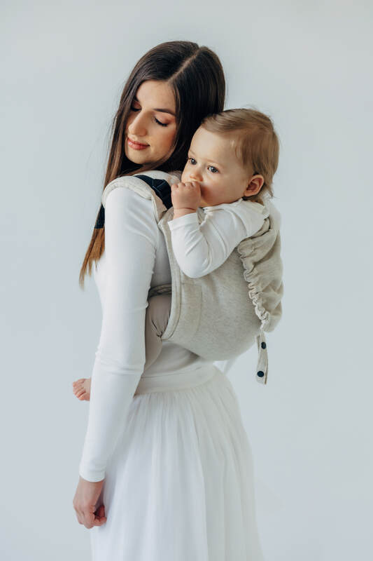 Onbuhimo PRO SAD LennyLamb, talla standard, sarga cruzada (50% algodón, 25% cáñamo, 25% lyocell) - AIRY  #babywearing