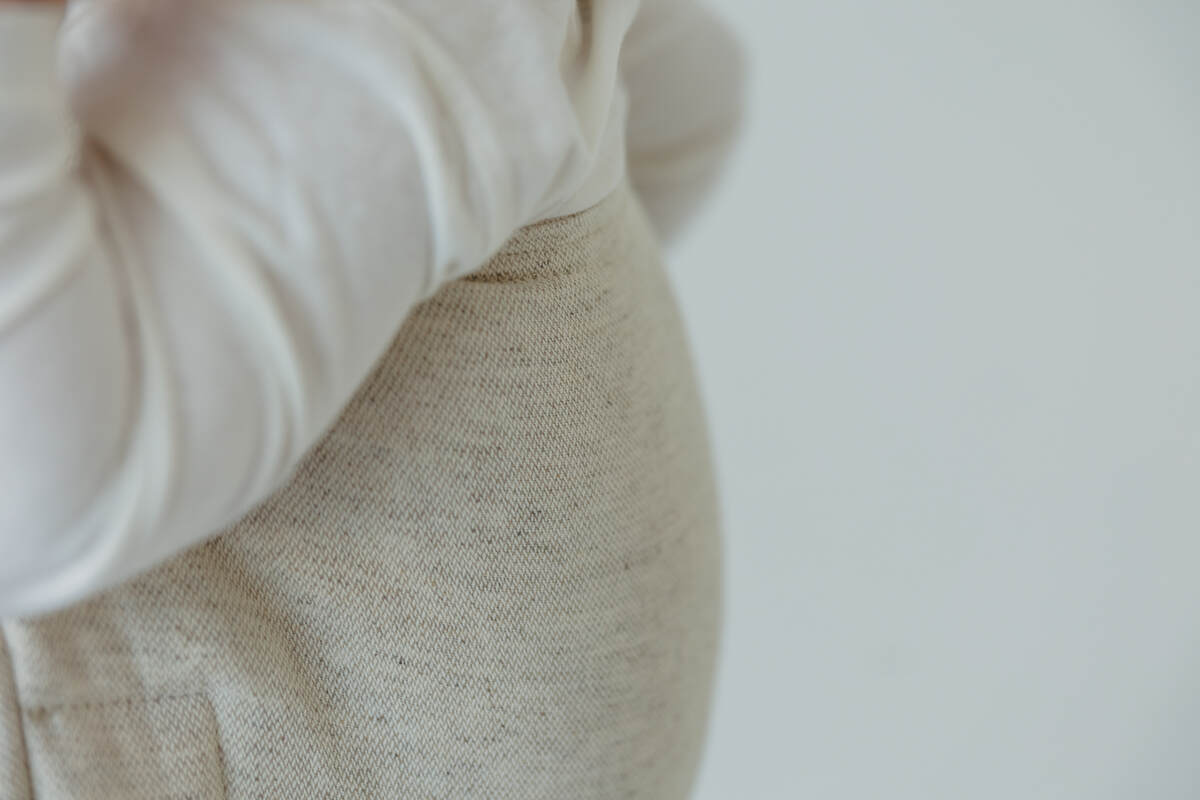 Onbuhimo PRO SAD LennyLamb, talla standard, sarga cruzada (50% algodón, 25% cáñamo, 25% lyocell) - AIRY  #babywearing