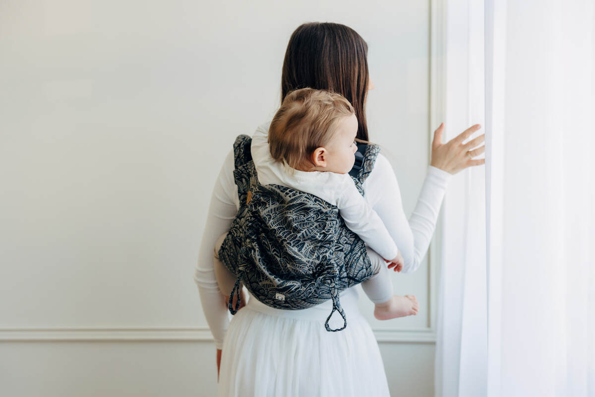 Lenny Onbuhimo PRO, misura standard, tessitura jacquard, 100% cotone - WILD SOUL - COCOON #babywearing