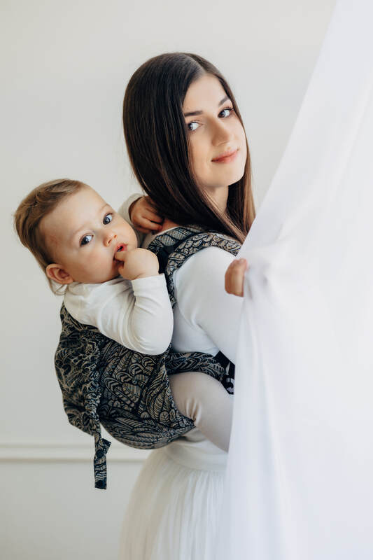 Lenny Onbuhimo PRO, misura standard, tessitura jacquard, 100% cotone - WILD SOUL - COCOON #babywearing