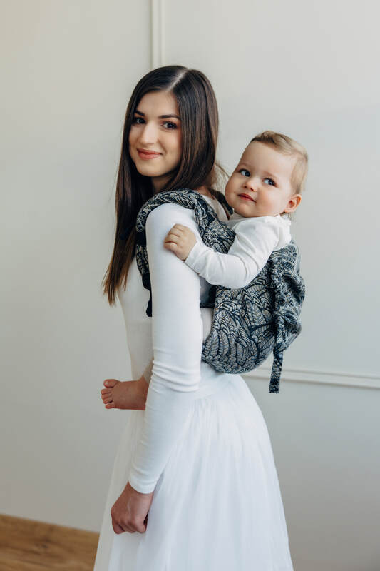Lenny Onbuhimo PRO, misura standard, tessitura jacquard, 100% cotone - WILD SOUL - COCOON #babywearing