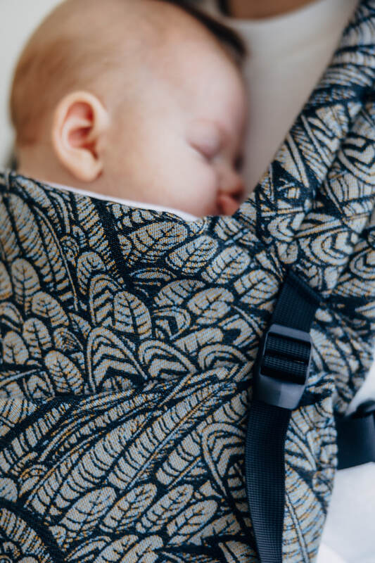 Marsupio LennyLight, misura Standard, tessitura jacquard, 100% cotone - WILD SOUL - COCOON #babywearing