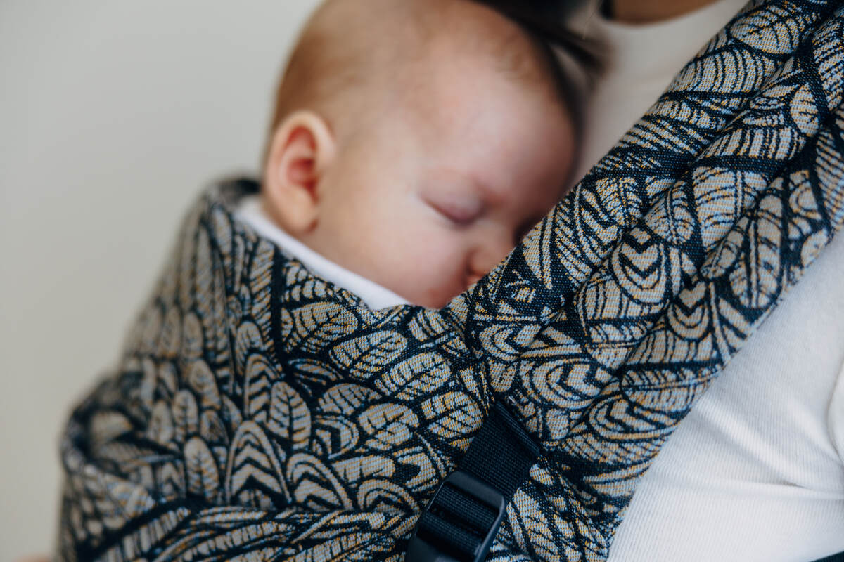 Marsupio LennyLight, misura Standard, tessitura jacquard, 100% cotone - WILD SOUL - COCOON #babywearing