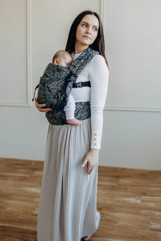 Marsupio LennyLight, misura Standard, tessitura jacquard, 100% cotone - WILD SOUL - COCOON #babywearing