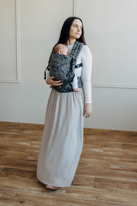 Marsupio LennyLight, misura Standard, tessitura jacquard, 100% cotone - WILD SOUL - COCOON #babywearing