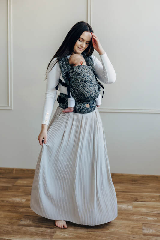 Marsupio LennyLight, misura Standard, tessitura jacquard, 100% cotone - WILD SOUL - COCOON #babywearing