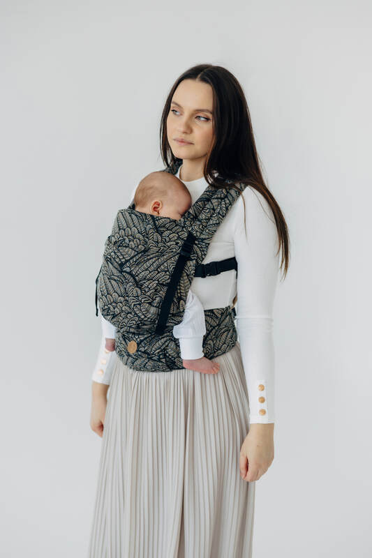 Marsupio LennyLight, misura Standard, tessitura jacquard, 100% cotone - WILD SOUL - COCOON #babywearing