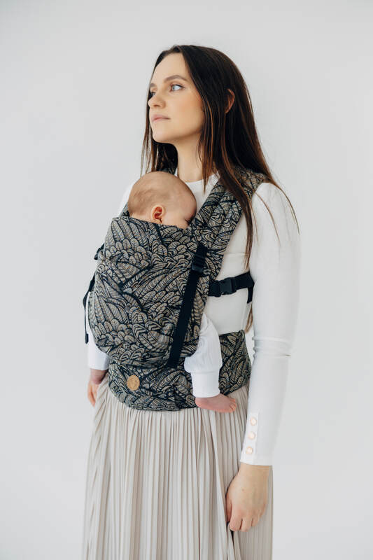 Marsupio LennyLight, misura Standard, tessitura jacquard, 100% cotone - WILD SOUL - COCOON #babywearing