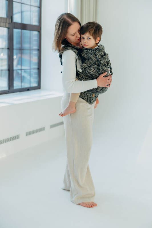 Marsupio LennyPreschool, misura Preschool, tessitura Jacquard, 100% cotone - WILD SOUL - COCOON #babywearing