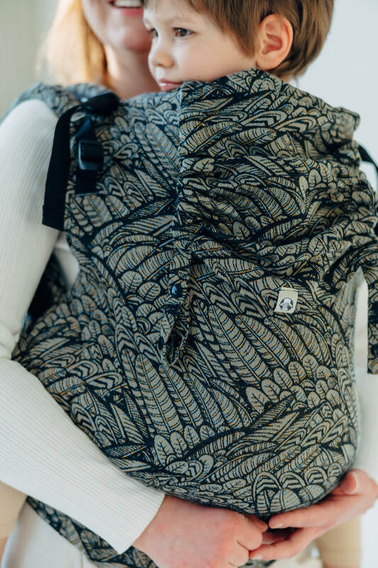 Marsupio LennyPreschool, misura Preschool, tessitura Jacquard, 100% cotone - WILD SOUL - COCOON #babywearing