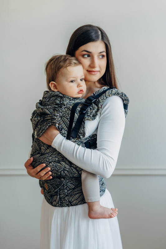 Marsupio LennyUpGrade PRO, misura Standard, tessitura jacquard, 100% cotone - WILD SOUL - COCOON #babywearing