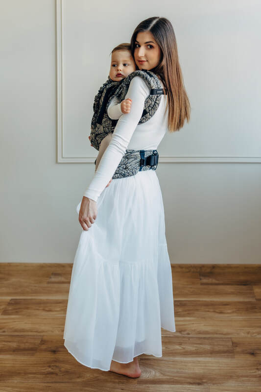 Marsupio LennyUpGrade PRO, misura Standard, tessitura jacquard, 100% cotone - WILD SOUL - COCOON #babywearing