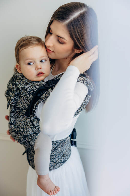 Marsupio LennyUpGrade PRO, misura Standard, tessitura jacquard, 100% cotone - WILD SOUL - COCOON #babywearing