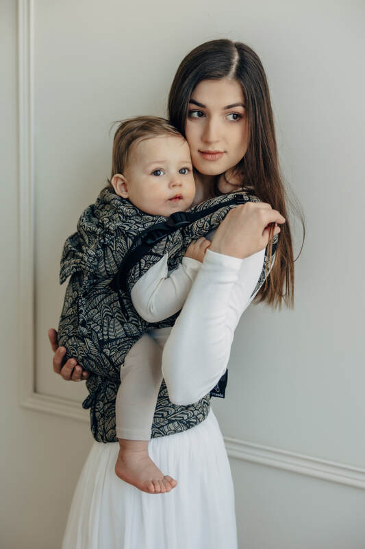 Marsupio LennyUpGrade PRO, misura Standard, tessitura jacquard, 100% cotone - WILD SOUL - COCOON #babywearing