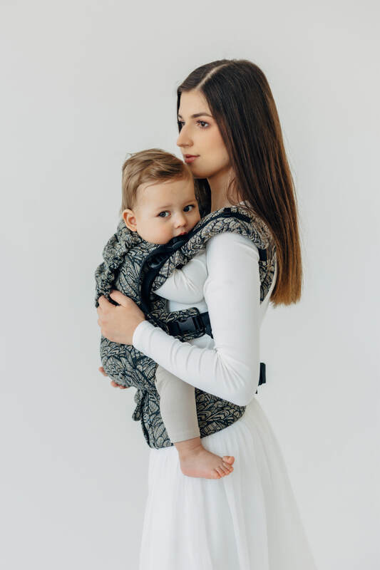 Marsupio LennyUpGrade PRO, misura Standard, tessitura jacquard, 100% cotone - WILD SOUL - COCOON #babywearing