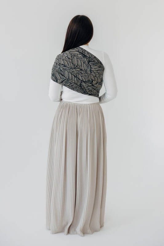 Fascia ad anelli, tessitura Jacquard (100% cotone), spalla aperta - WILD SOUL - COCOON - taglia standard 1.8m #babywearing