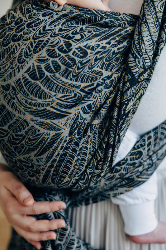 Fascia portabebè, tessitura Jacquard (100% cotone) - WILD SOUL - COCOON - taglia XS #babywearing