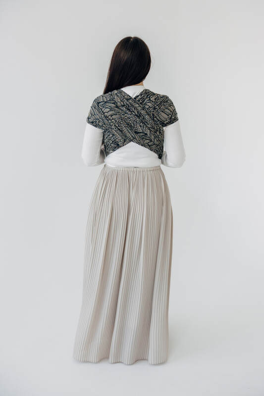 Fascia portabebè, tessitura Jacquard (100% cotone) - WILD SOUL - COCOON - taglia XS #babywearing