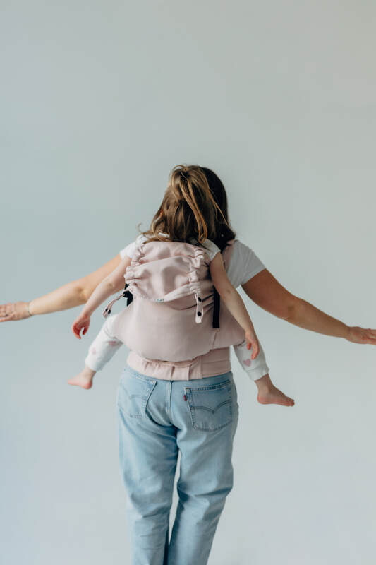 LennyPreschool Tragehilfe, Größe Preschool, Kreuzköper-Bindung, (50% Baumwolle, 50% Bambus Viskose) - MARSHMALLOW #babywearing