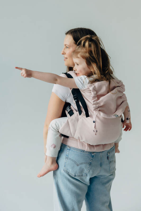 LennyPreschool Tragehilfe, Größe Preschool, Kreuzköper-Bindung, (50% Baumwolle, 50% Bambus Viskose) - MARSHMALLOW #babywearing