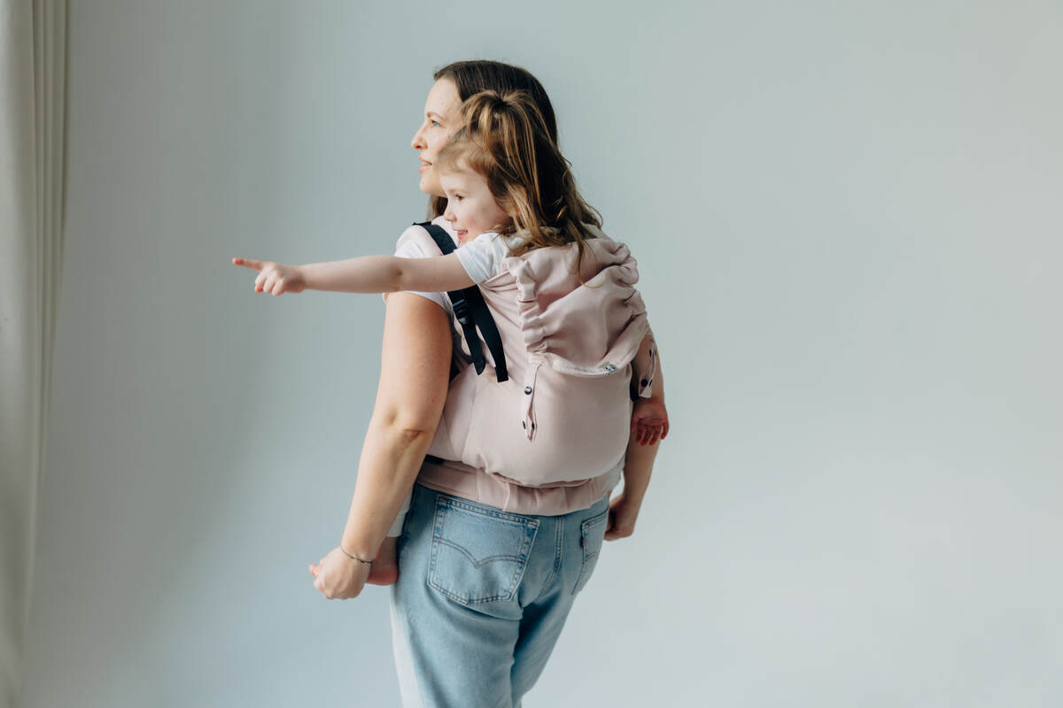 LennyPreschool Tragehilfe, Größe Preschool, Kreuzköper-Bindung, (50% Baumwolle, 50% Bambus Viskose) - MARSHMALLOW #babywearing