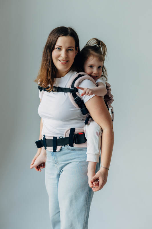 LennyPreschool Tragehilfe, Größe Preschool, Kreuzköper-Bindung, (50% Baumwolle, 50% Bambus Viskose) - MARSHMALLOW #babywearing