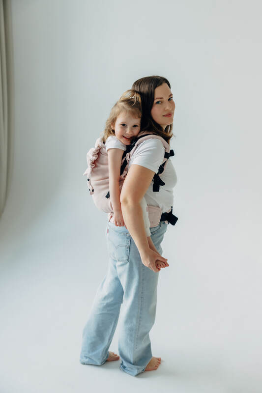 LennyPreschool Tragehilfe, Größe Preschool, Kreuzköper-Bindung, (50% Baumwolle, 50% Bambus Viskose) - MARSHMALLOW #babywearing