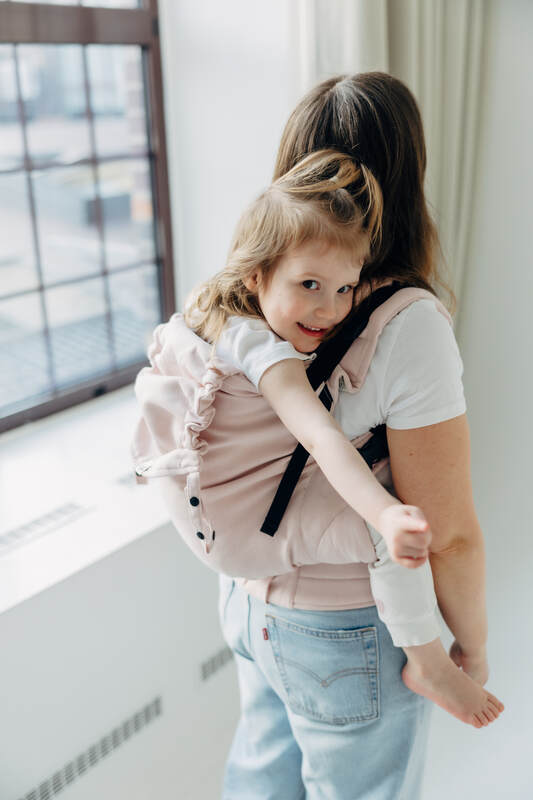 LennyPreschool Tragehilfe, Größe Preschool, Kreuzköper-Bindung, (50% Baumwolle, 50% Bambus Viskose) - MARSHMALLOW #babywearing