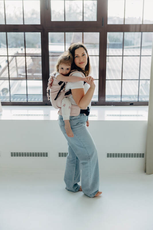 LennyPreschool Tragehilfe, Größe Preschool, Kreuzköper-Bindung, (50% Baumwolle, 50% Bambus Viskose) - MARSHMALLOW #babywearing