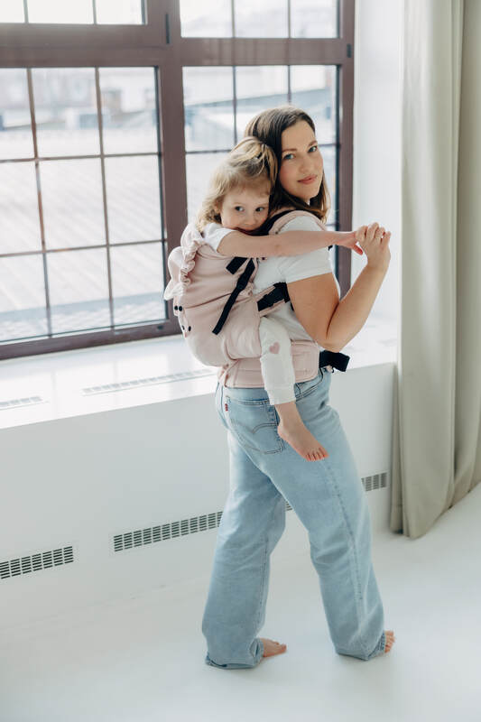 LennyPreschool Tragehilfe, Größe Preschool, Kreuzköper-Bindung, (50% Baumwolle, 50% Bambus Viskose) - MARSHMALLOW #babywearing