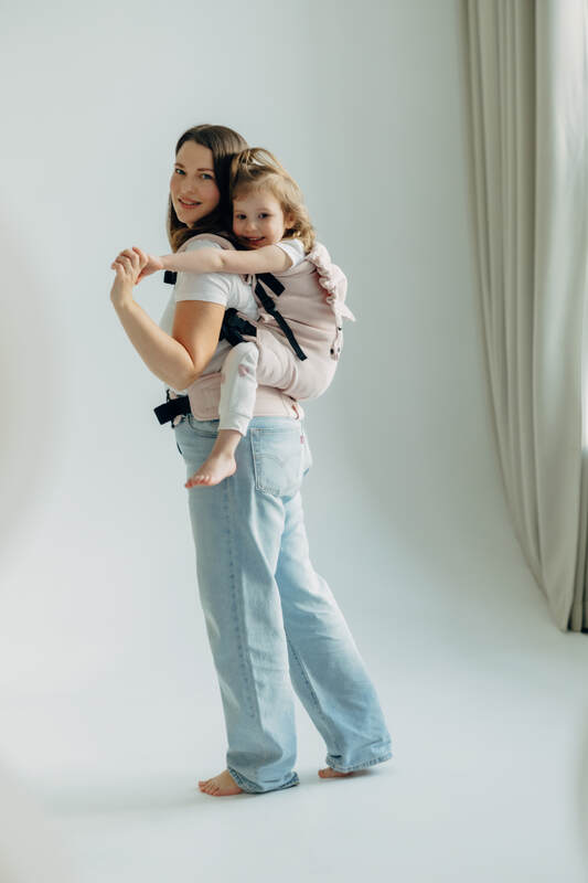 LennyPreschool Tragehilfe, Größe Preschool, Kreuzköper-Bindung, (50% Baumwolle, 50% Bambus Viskose) - MARSHMALLOW #babywearing