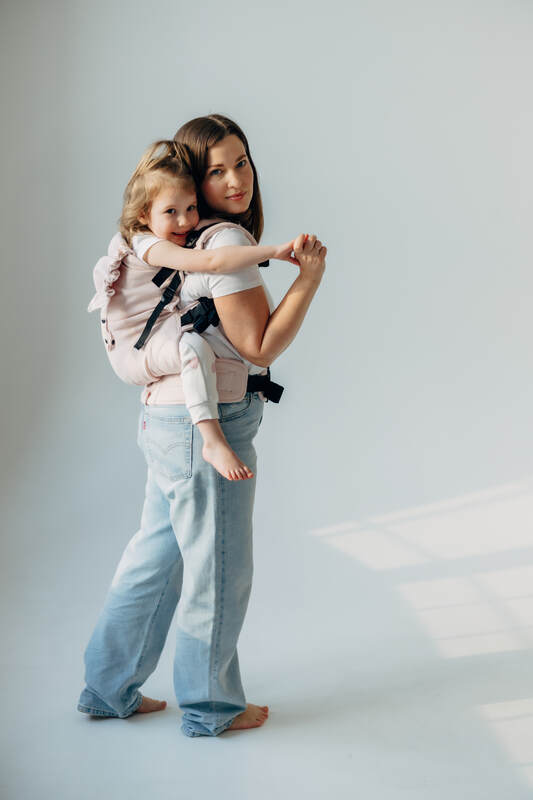 LennyPreschool Tragehilfe, Größe Preschool, Kreuzköper-Bindung, (50% Baumwolle, 50% Bambus Viskose) - MARSHMALLOW #babywearing