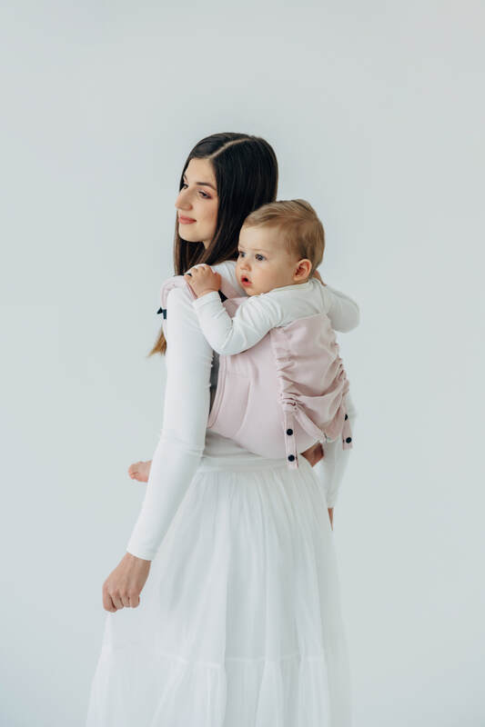 Onbuhimo PRO SAD LennyLamb, talla standard, sarga cruzada (50% algodón, 50% viscosa de bambú) - MARSHMALLOW #babywearing