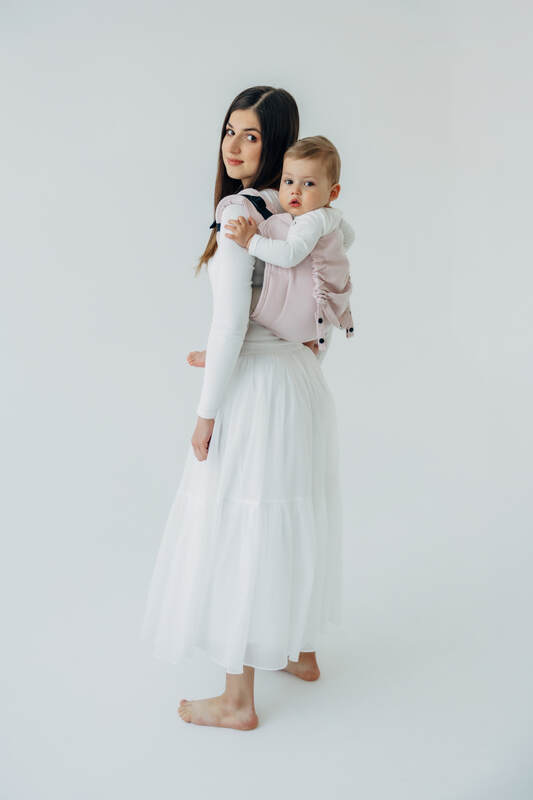 Onbuhimo PRO SAD LennyLamb, talla standard, sarga cruzada (50% algodón, 50% viscosa de bambú) - MARSHMALLOW #babywearing