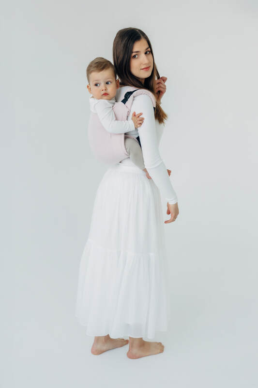 Onbuhimo PRO SAD LennyLamb, talla standard, sarga cruzada (50% algodón, 50% viscosa de bambú) - MARSHMALLOW #babywearing