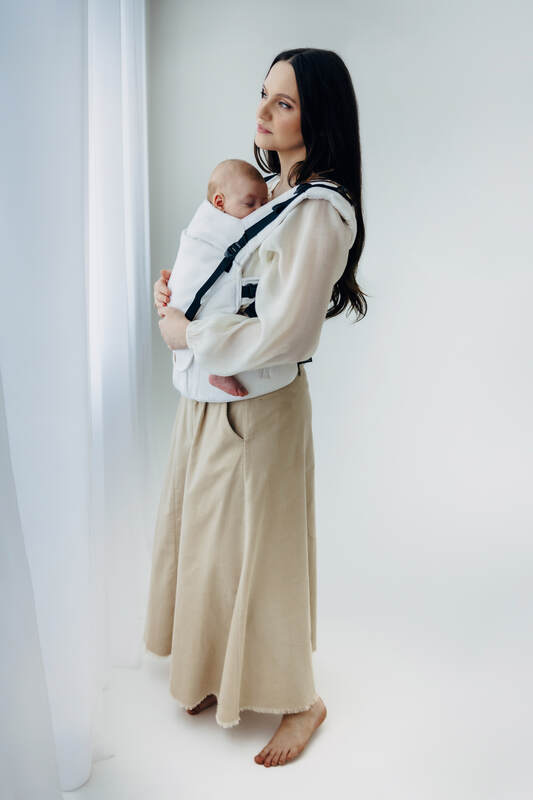 LennyUpGrade PRO Carrier, Standard Size, jacquard weave, 100% bamboo viscose - VIRIDIFLORA  - MILKY WAY #babywearing