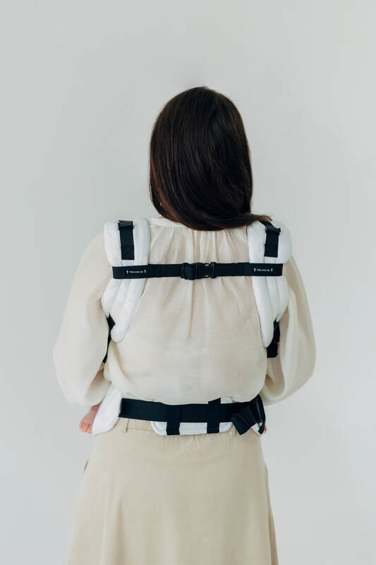 LennyUpGrade PRO Carrier, Standard Size, jacquard weave, 100% bamboo viscose - VIRIDIFLORA  - MILKY WAY #babywearing