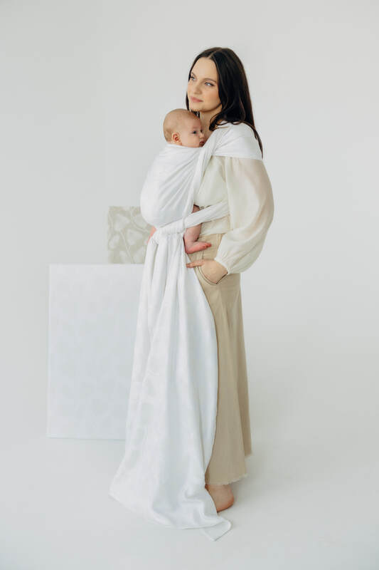 Vævet bæresele, Størrelse Størrelse 4 (XS - 3,6 m), VIRIDIFLORA  - MILKY WAY #babywearing