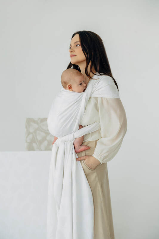 Vævet bæresele, Størrelse Størrelse 4 (XS - 3,6 m), VIRIDIFLORA  - MILKY WAY #babywearing