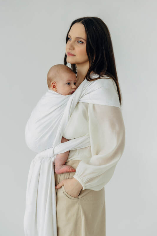 Vævet bæresele, Størrelse Størrelse 4 (XS - 3,6 m), VIRIDIFLORA  - MILKY WAY #babywearing