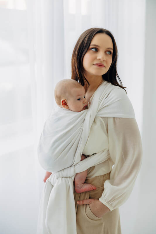Vævet bæresele, Størrelse Størrelse 4 (XS - 3,6 m), VIRIDIFLORA  - MILKY WAY #babywearing