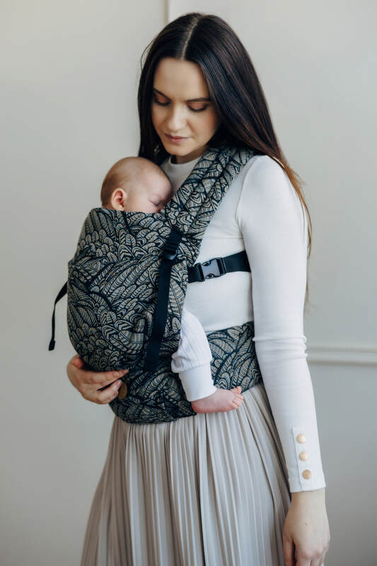 Marsupio LennyLight, misura Standard, tessitura jacquard, 100% cotone - WILD SOUL - COCOON #babywearing