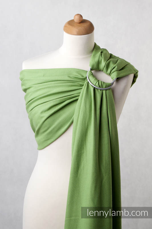 Ringsling, Diamond Weave (100% cotton) - Green Diamond - long 2.1m (grade B) #babywearing