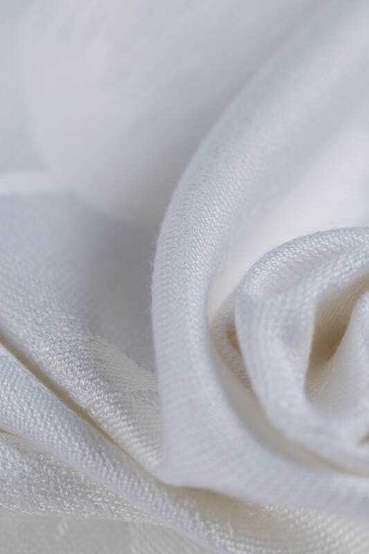 LennyLight Carrier, Standard Size, jacquard weave, 100% bamboo viscose - VIRIDIFLORA  - MILKY WAY #babywearing