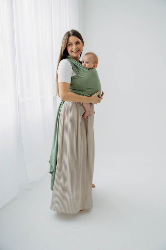 Stretchy/Elastic Baby Sling - Sage - standard size 5.0 m #babywearing